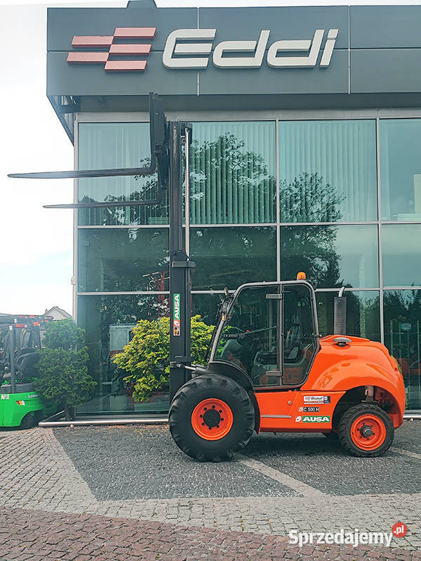 Wózek widłowy terenowy Ausa C 500 H 5 t duplex Kęty