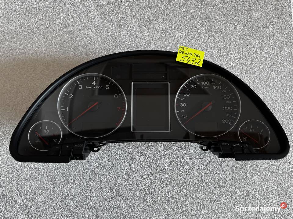 LICZNIK ZEGARY AUDI A4 B6 KOLOROWY FIS BENZYNA Warszawa