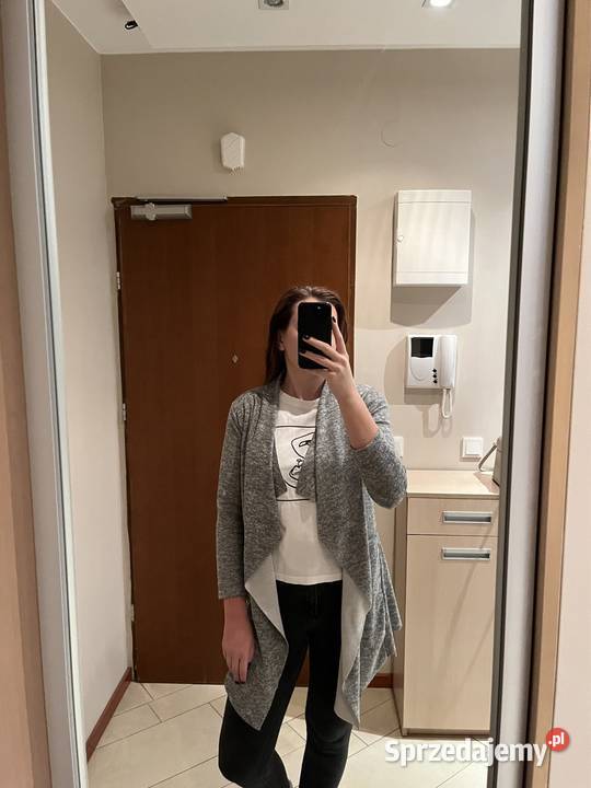 Sweter Cardigan szary M Warszawa
