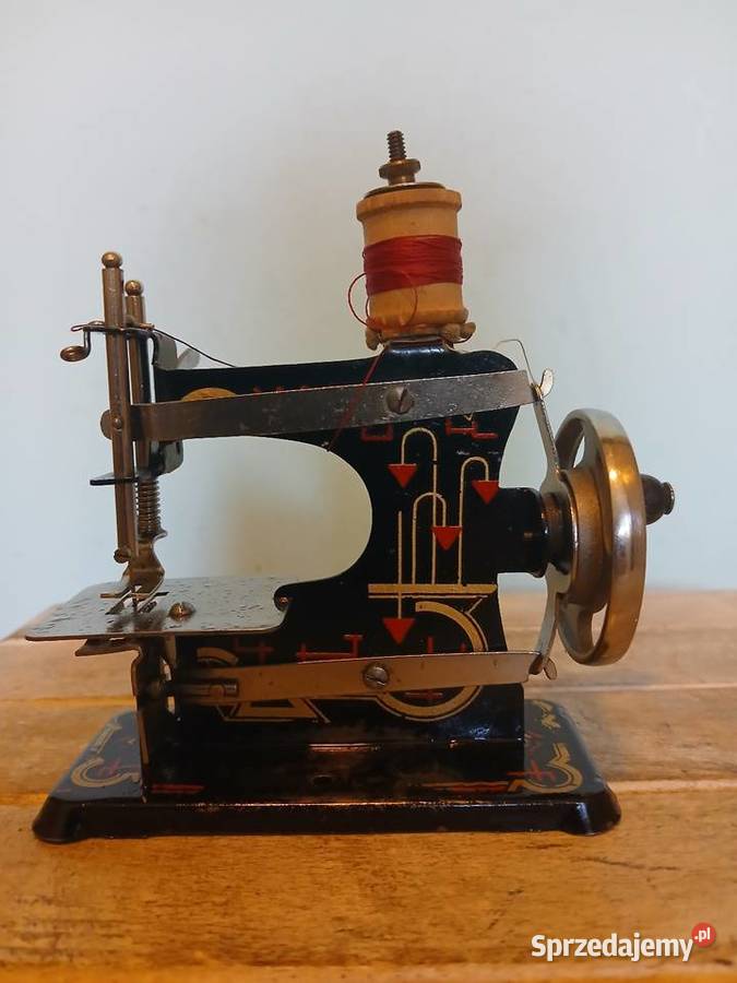 Zabytkowa miniaturowa maszyna do szycia Antykwariat małopolskie Kraków