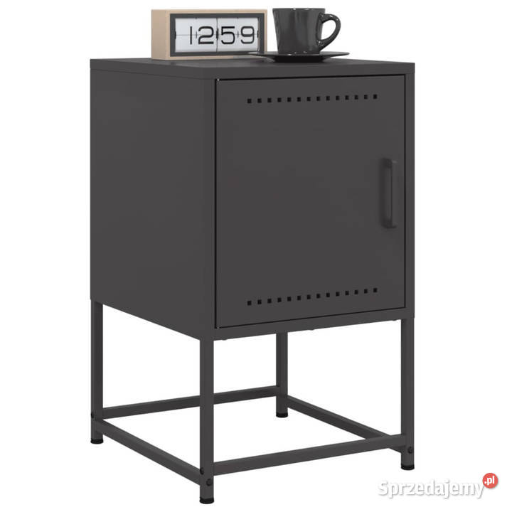 Szafka nocna czarna 36x39x605 stal WM846446 Nocne mazowieckie Warszawa
