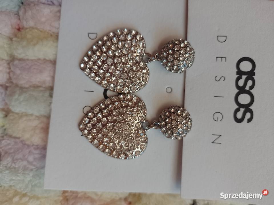 ASOS Bogato zdobione kolczyki z Londynu serca Kraków