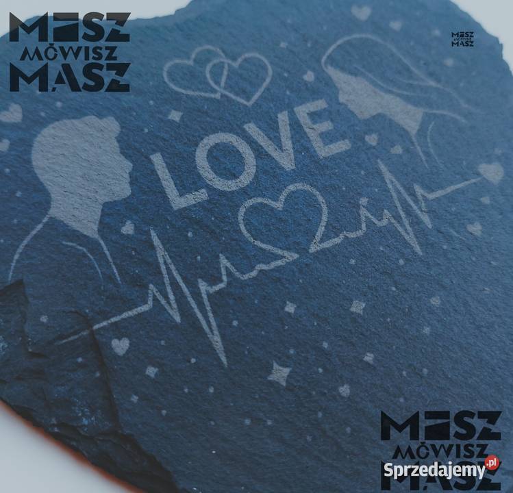 Kamień z napisem LOVE dekoracyjny kocham miłość Dekoracje i ozdoby