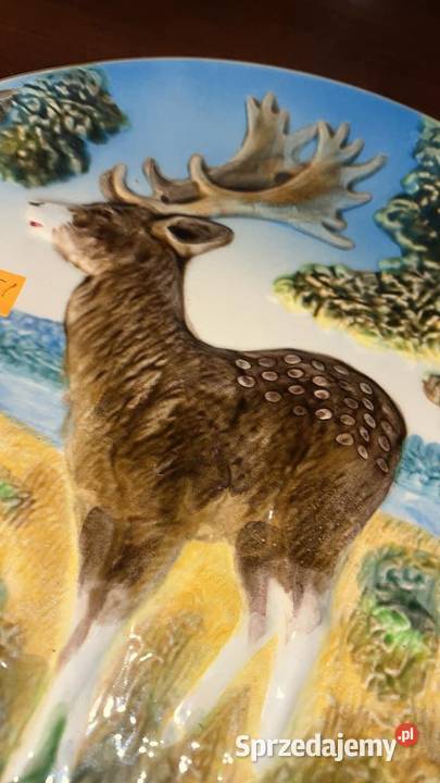 Patera z jeleniem Syg Numeryczna Dekor jest Gdańsk