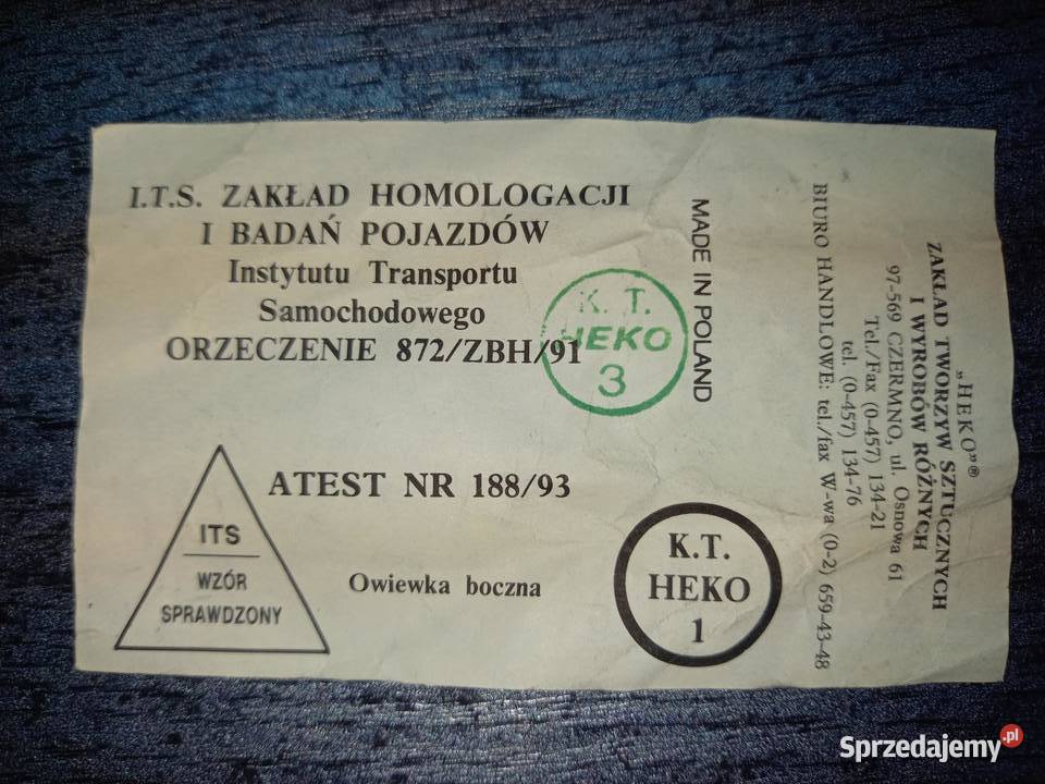 Owiewki szyb drzwi Fiat 126pfabr noweHomologacja Kościan