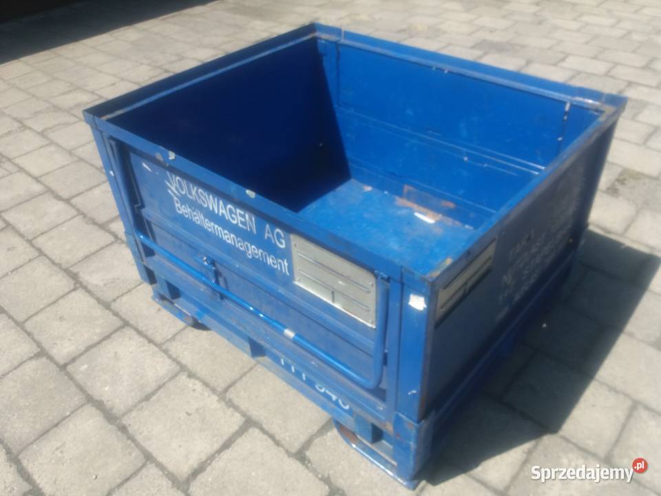 skrzynia metalowa 120x100x65 składana tara 130 śląskie