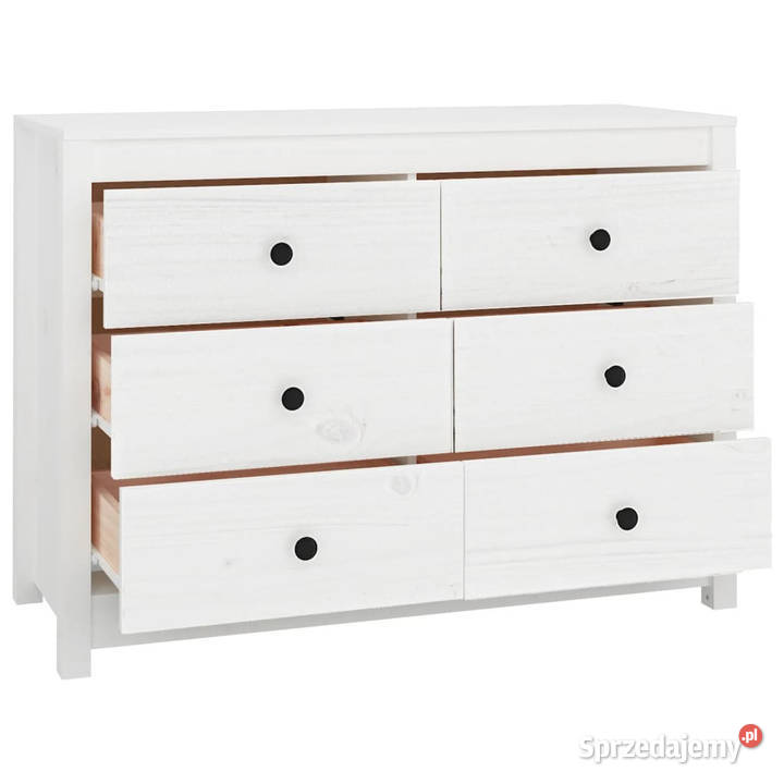 Komoda biały 100x40x72 lite drewno sosnowe Komody Warszawa