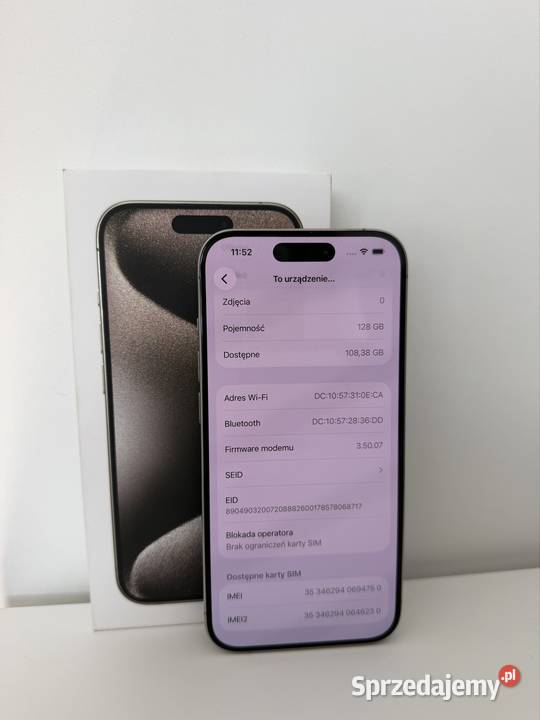 iPhone 15 Pro 128GB Idealny Stan Kalisz
