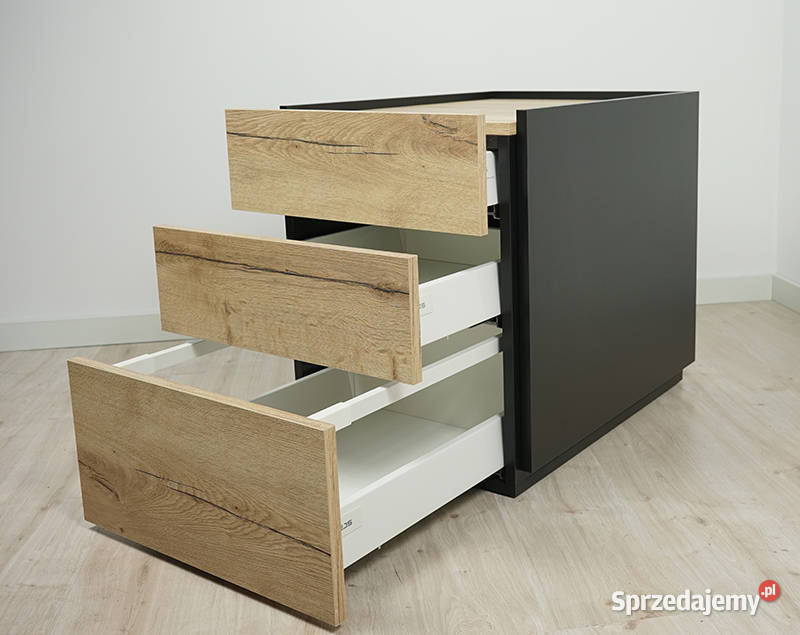 Biurko z kontenerkiem Halifax Naturalny 140 Stoły, krzesła, biurka Biłgoraj sprzedam