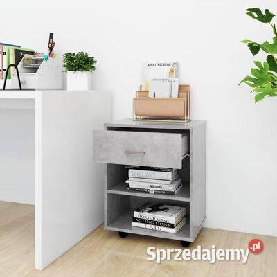 vidaXL Szafka na kółkach szarość betonu 46x36x59 Pozostałe Warszawa