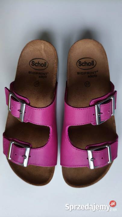Zdrowotne wygodne klapki Scholl Filippa różowe Sandały i klapki Bielany Wrocławskie