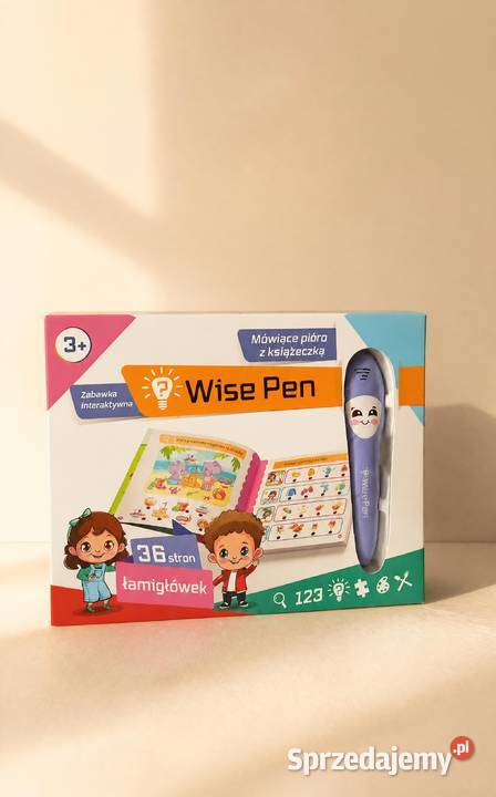 Wise Pen mówiące pióro z książeczką łamigłówek 3 Edukacyjne