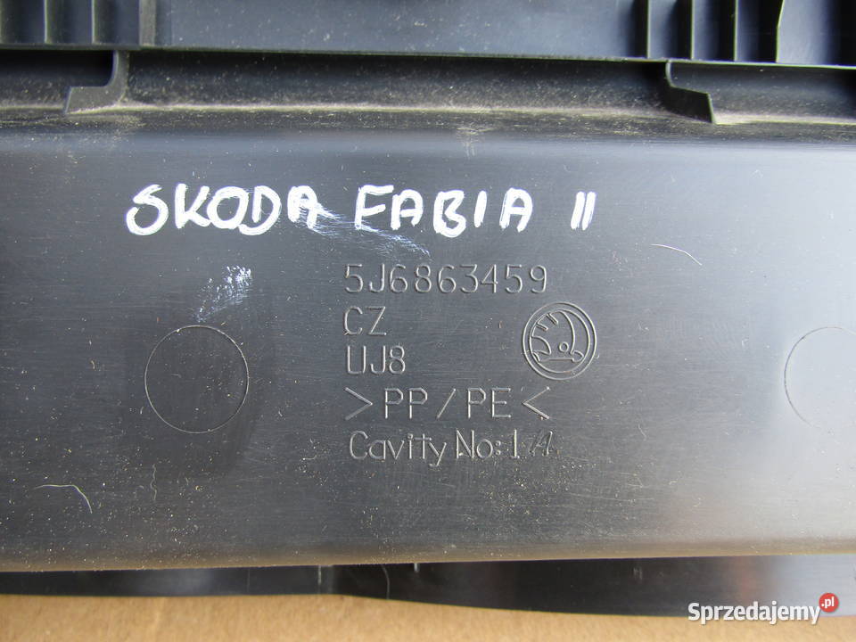 NAKŁADKA OSŁONA PROGU BAGAŻNIKA SKODA FABIA II łódzkie Mysłaków