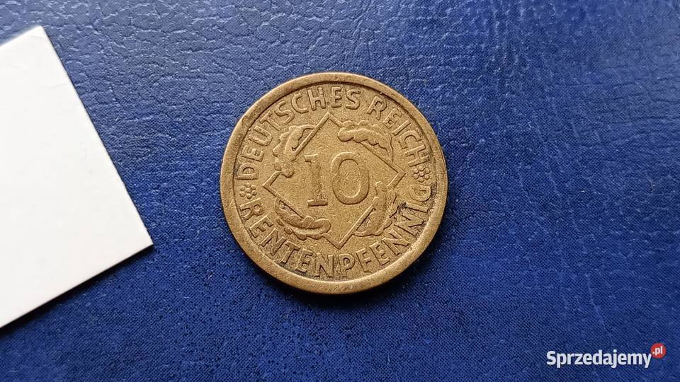 Stare monety 10 rentenpfennig 1924 A Niemcy Lesko sprzedam