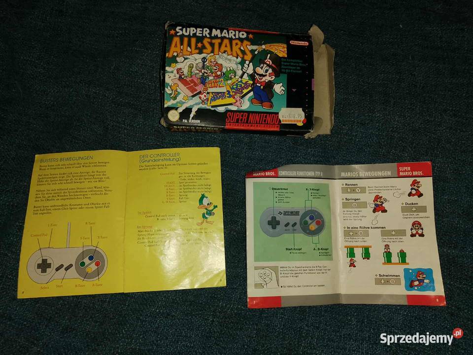 kolekcjonerskie pudełko super mario all stars Legnica sprzedam