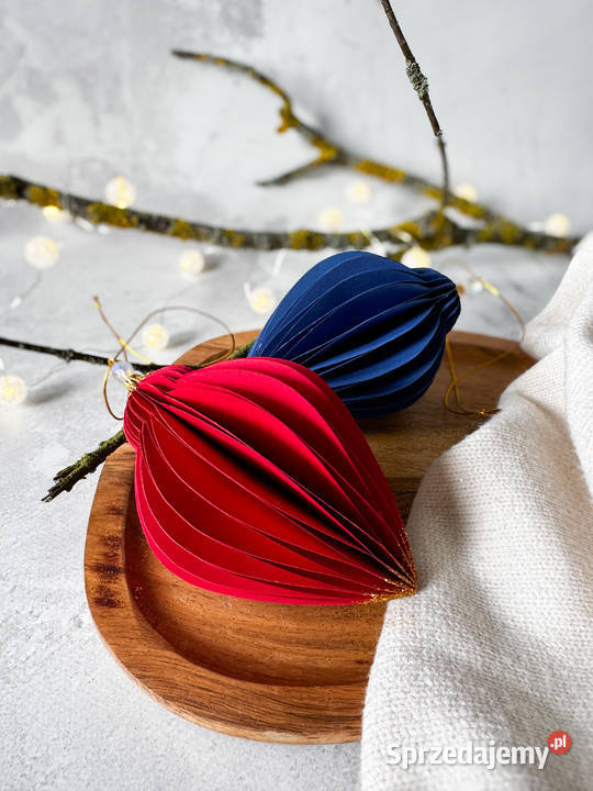 Unikalne retro zawieszki bombki handmade z Boże Narodzenie lubuskie Zielona Góra