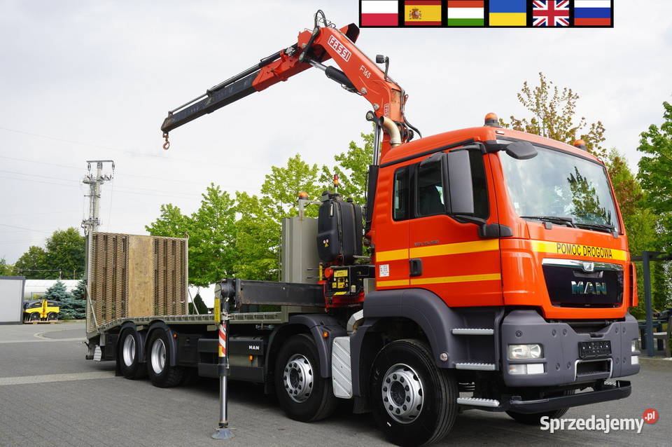 Man TGS 35360 E5 8x2 HDS Fassi F165 54 t udźwig 360KM Kraków