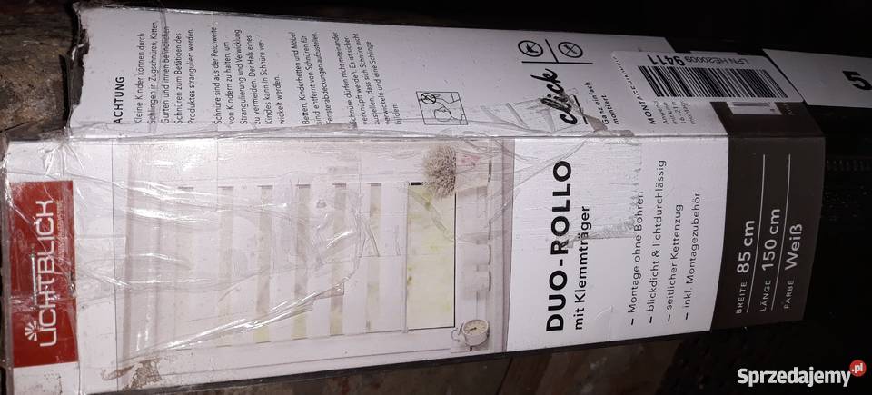 Roleta dzien noc 85cmx150 biała żaluzja Sosnowiec