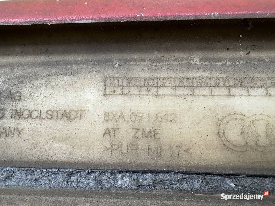 Spoiler dokładka zderzaka przód Audi A1 S1 lift wielkopolskie Międzychód