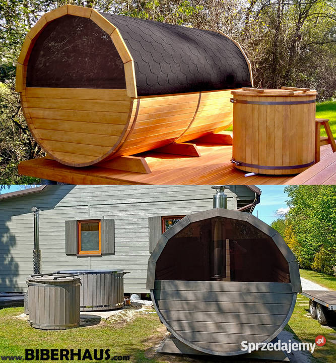SAUNA Ogrodowa 300 OKNO 50 PRZEDSIONEK Beczka Sauny Nowy Targ