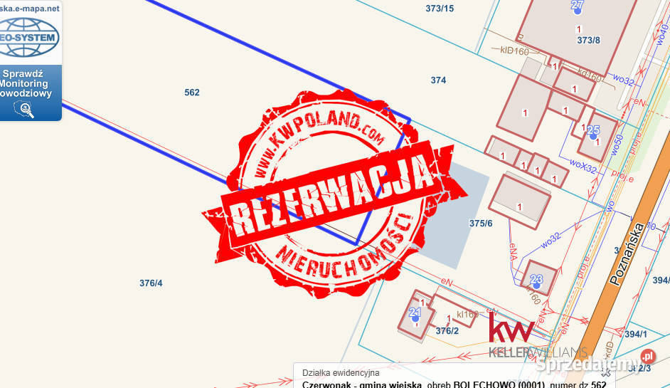 sprzedaży działki Bolechowo 5100m2 sprzedam