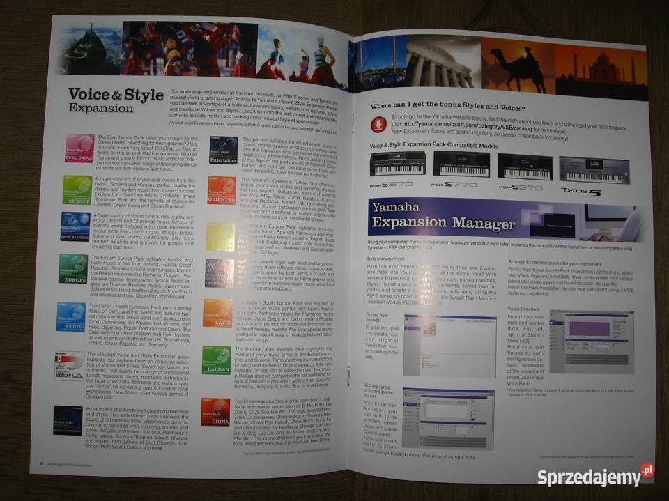 Yamaha Tyros Arranger Workstations catalog Yamaha