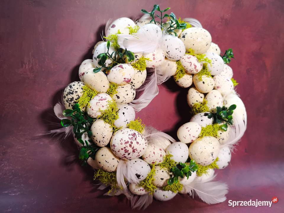 Stroik wielkanocny z jajek