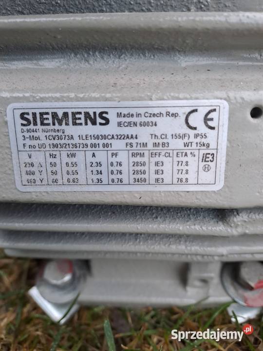 Silnik jednofazowy Siemens 230 V