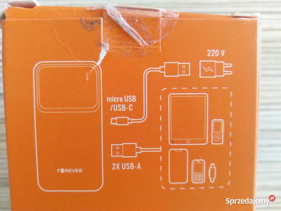 NAJTANIEJ Powerbank 10000 mAh USBC USBA Miętowy Baterie i akumulatory Zabrze sprzedam