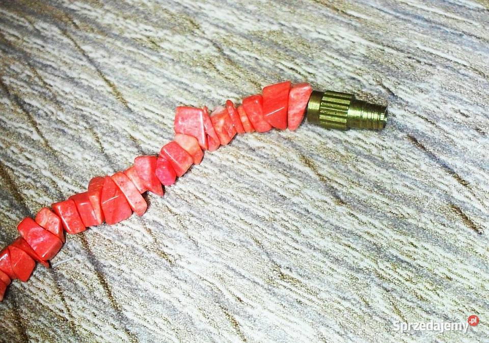 Korale czerwone naturalne patyczki sieczka 38 śląskie Gliwice