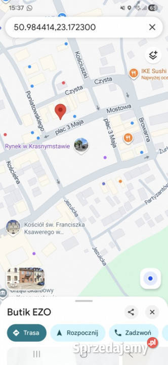 Mieszkanie 54m w samym centrym Krasnystaw Plac Sprzedaż sprzedam