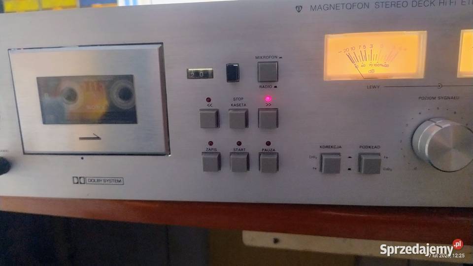 magnetofon MDS 410 S unitra Diora sprawny Ładny Magnetofony Piotrków Trybunalski