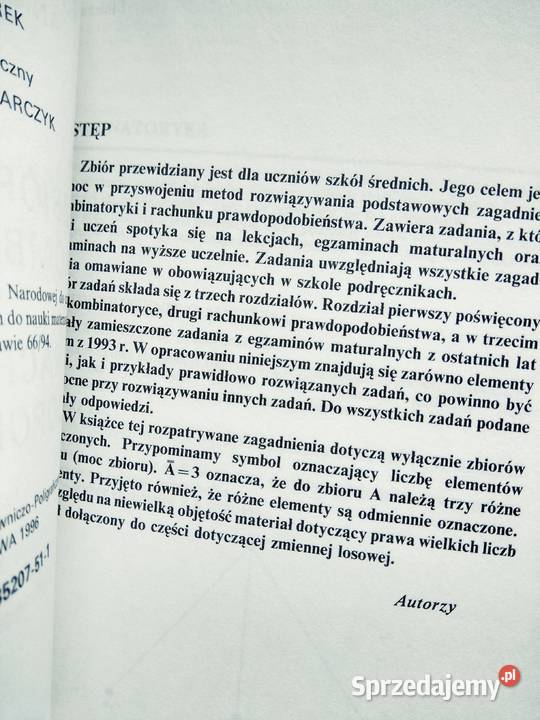 Zbiór zadań z kombinatoryki matematyka