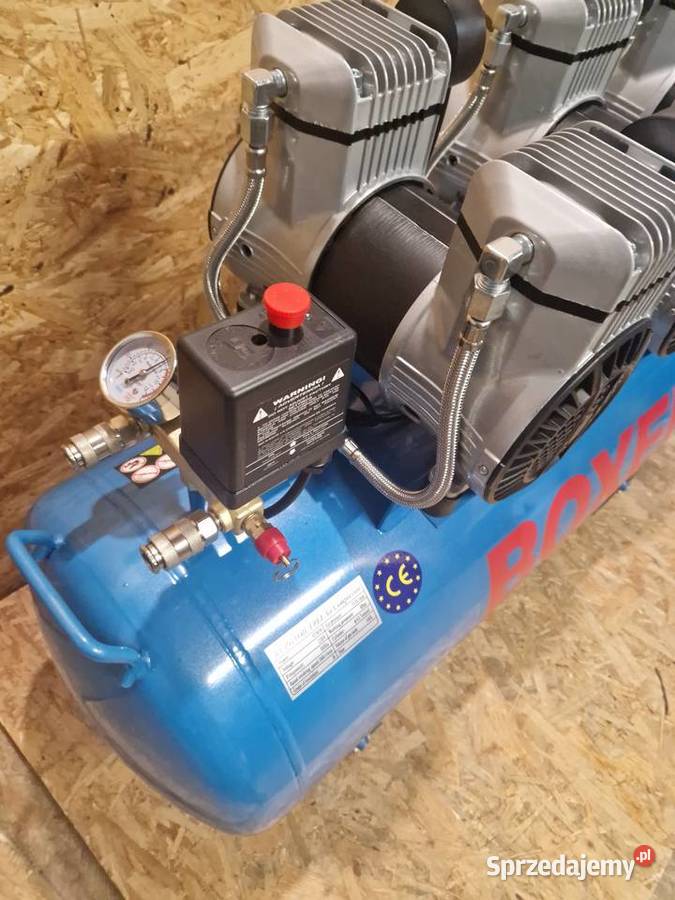 Kompresor bezolejowy 6 tłokowy mocny cichy 160L Głogowa sprzedam