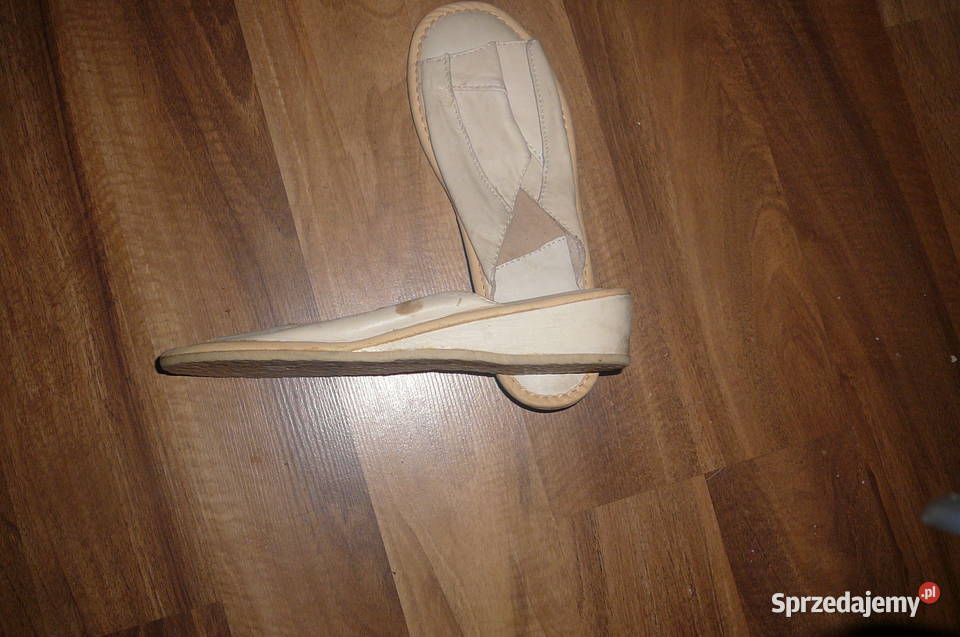 Pantofle skórzane 3 pary 37 Wrocław