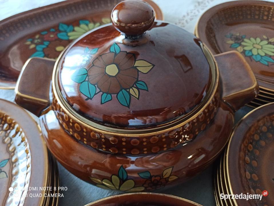 Serwis obiadowy porcelit Tułowice PRL fason Białystok