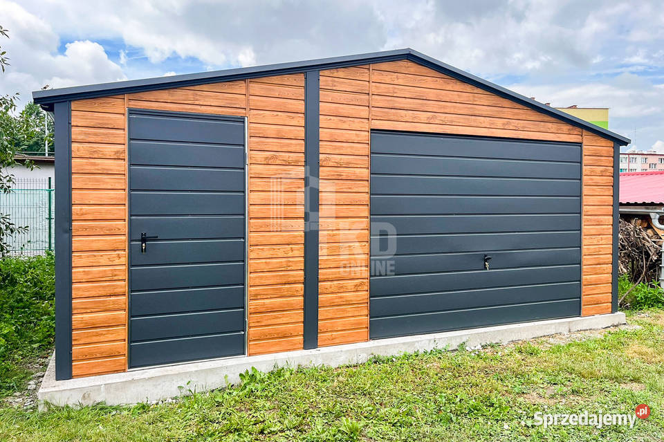 Garaż Blaszany 6x6m Brama uchylna Drzwi 3x okno 443zł/m2 wielkopolskie Piła