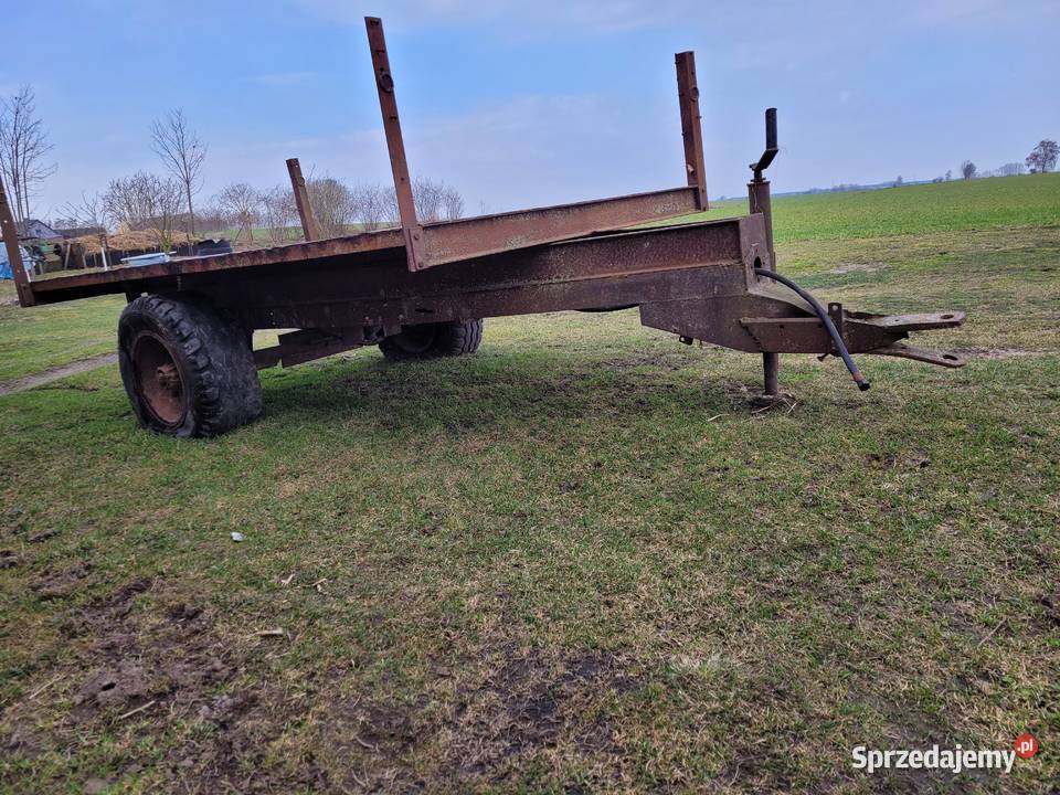 Przyczepa wywrotka jednoosiowa do remontu nieuszkodzony Skulsk