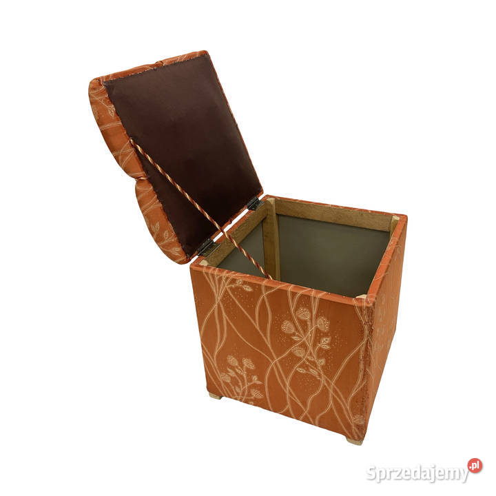 Art Deco pufa tapicerowana ze schowkiem Niemcy Warszawa