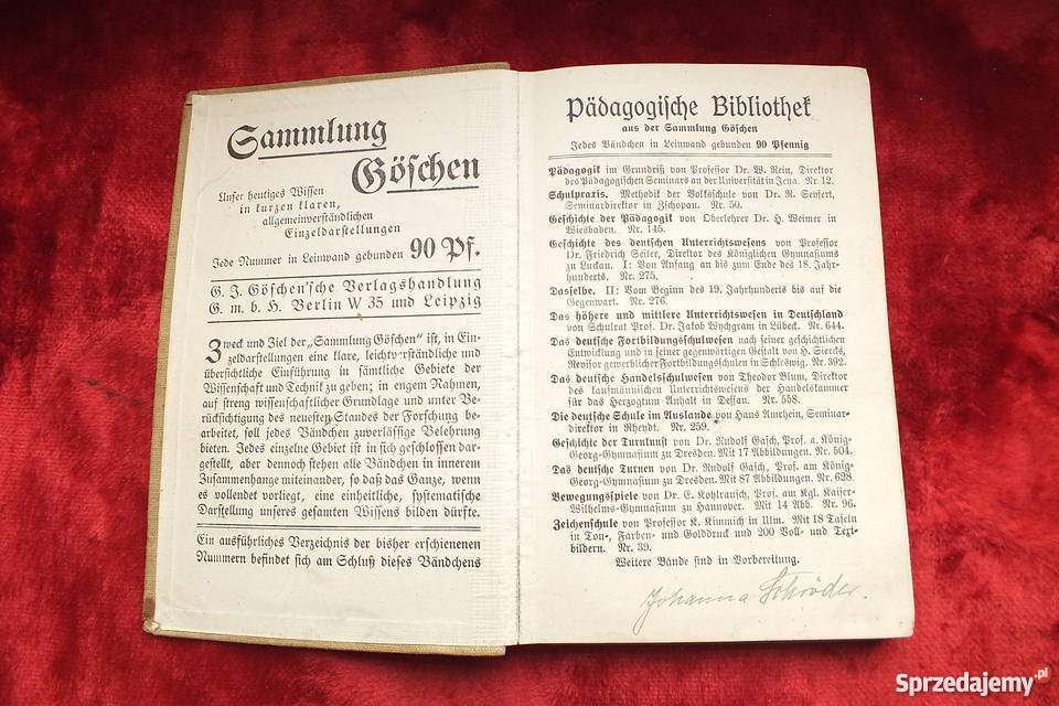 Stara niemiecka książka z 1910 roku Żary sprzedam