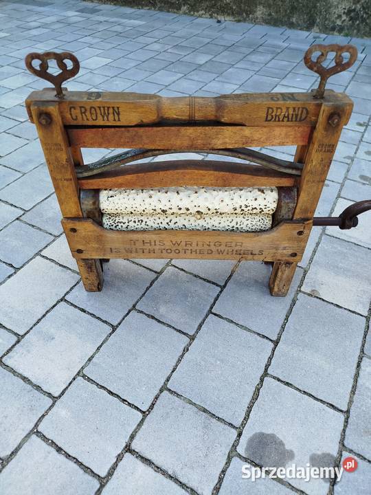 Zabytkowy magiel do pralki antyk Nieborów
