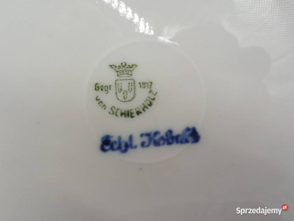 TRIO Von Schierholz PLAUE Luksusowa Porcelana z