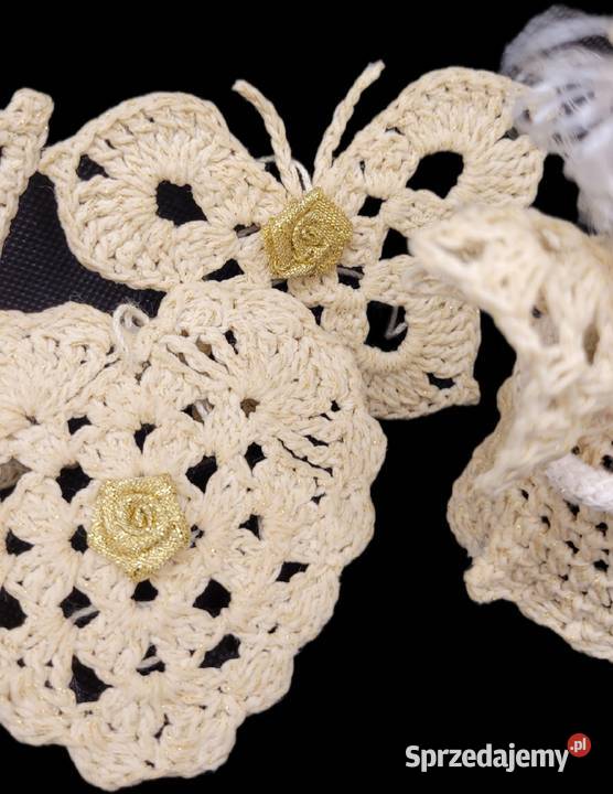 Zestaw ozdób na choinkę ręcznie wykonanych Krzywaczka