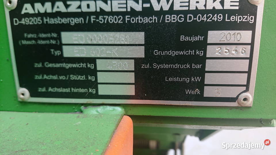 Siewnik do kukurydzy Amazone ed 602 k nieuszkodzony Ostrów Mazowiecka