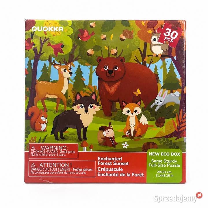 Puzzle QUOKKA zwierzęta leśne 30 elementów 3