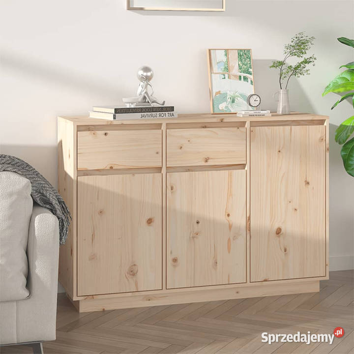 Szafka 110x34x75 lite drewno sosnowe WM814329 Warszawa