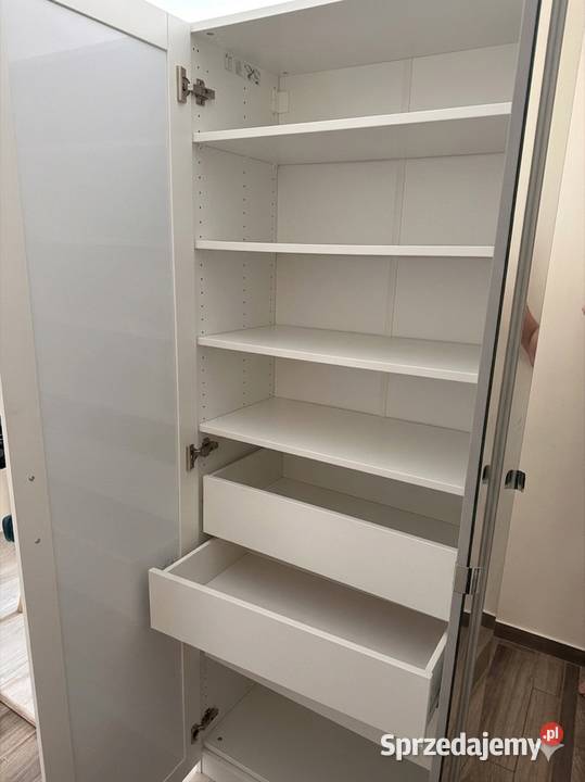 Szafa biała PAX IKEA z drzwiami lustrzanymi i Wrocław sprzedam