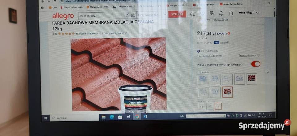 Farba dachowa membrana izolacyjna ceglana 12 świętokrzyskie Starachowice
