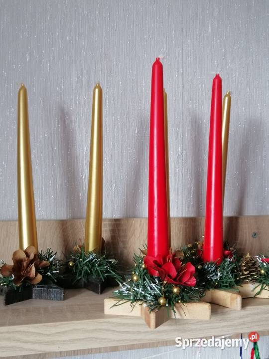 Adwentnik stroik świąteczny Dekoracja stołu śląskie