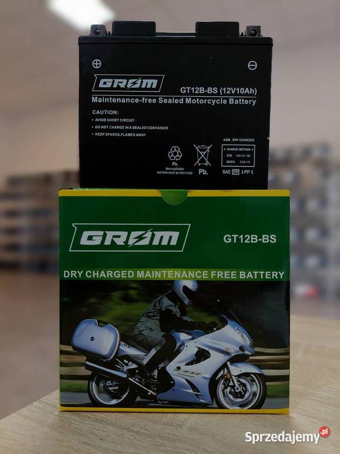 Akumulator motocyklowy GROM YGT12BBS 12V 10Ah Sosnowiec